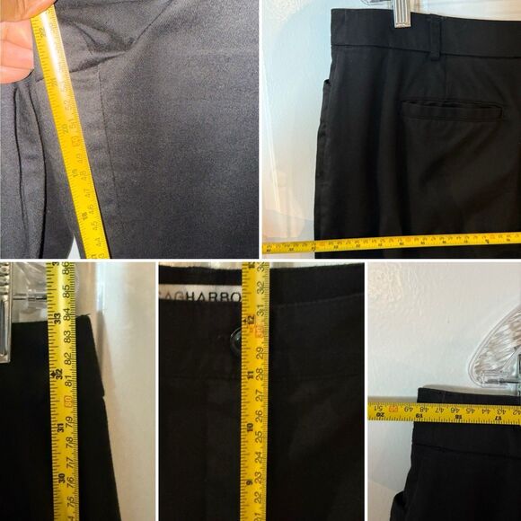SAG HARBOR STRETCH Dress Career Pants Black Stretch woman's 16P Short - Picture 12 of 16